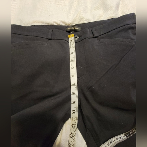 Banana Republic Ladues Slim Straight Cropped Pant Size 12 - Picture 7 of 11